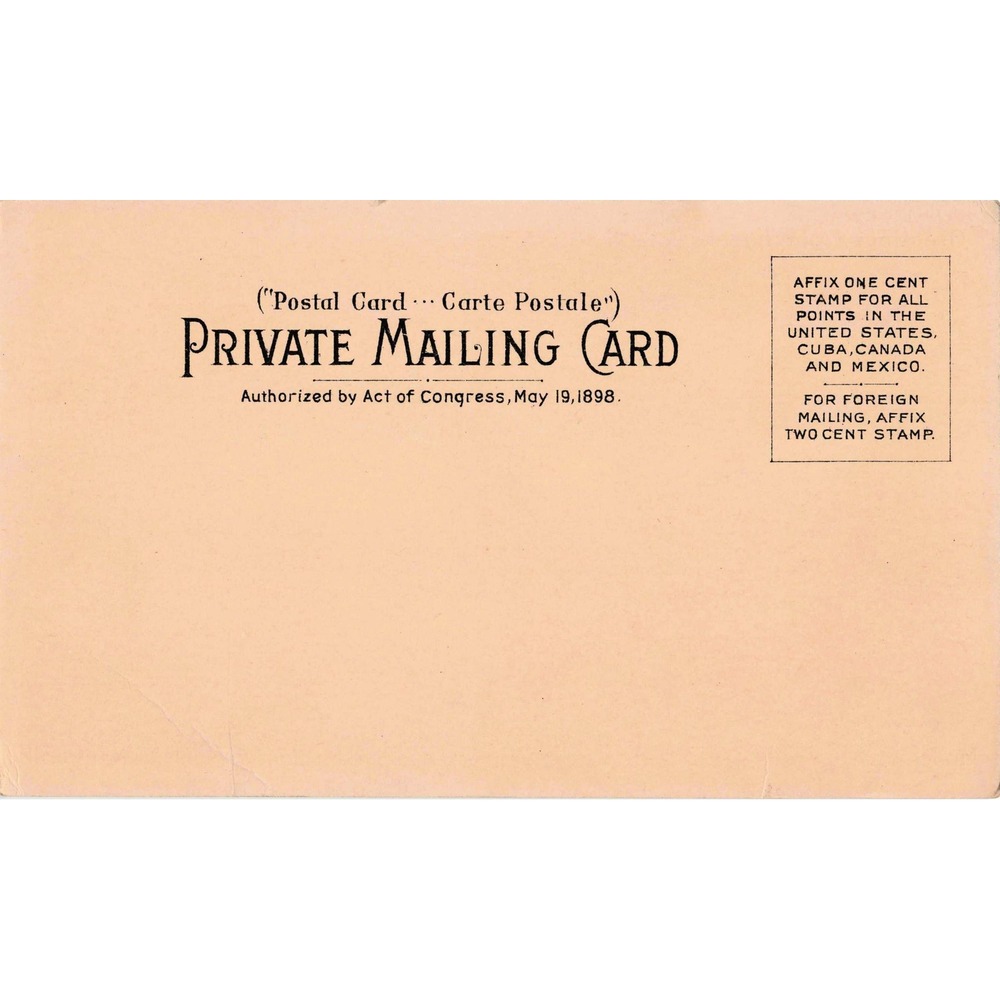 Niagara Falls NY Private Mailing Card Shredded Wheat Factory Antique Postcard - Picture 2 of 2